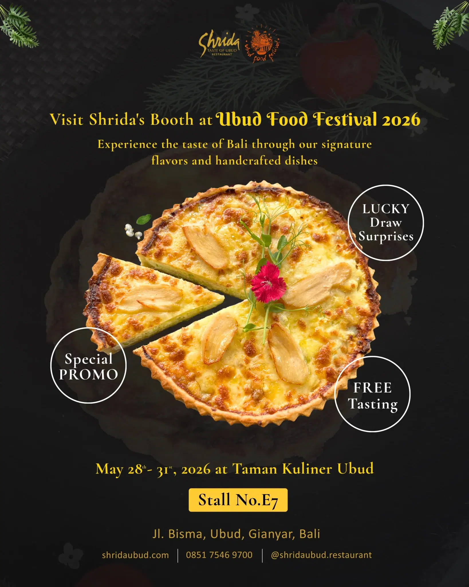 Discover the Essence of Bali with Shrida at Ubud Food Festival 2026